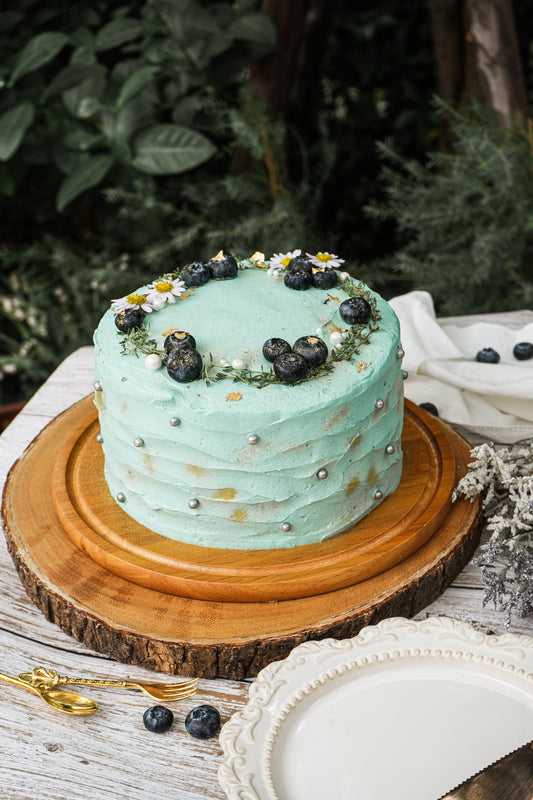 Blueberry Custard Cake