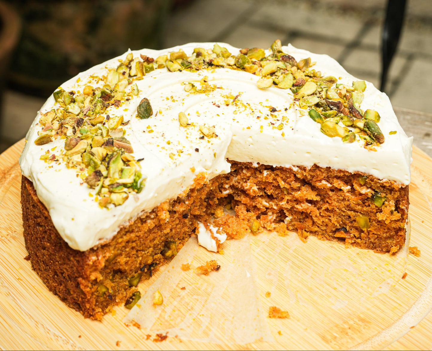 Carrot And Pistachio Cake