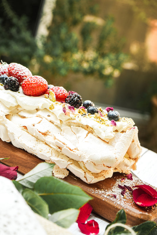 Forest Berry Meringue Roulade