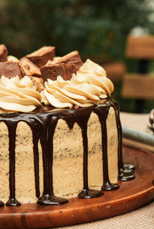 peanut butter fudge cake, snickers cake
