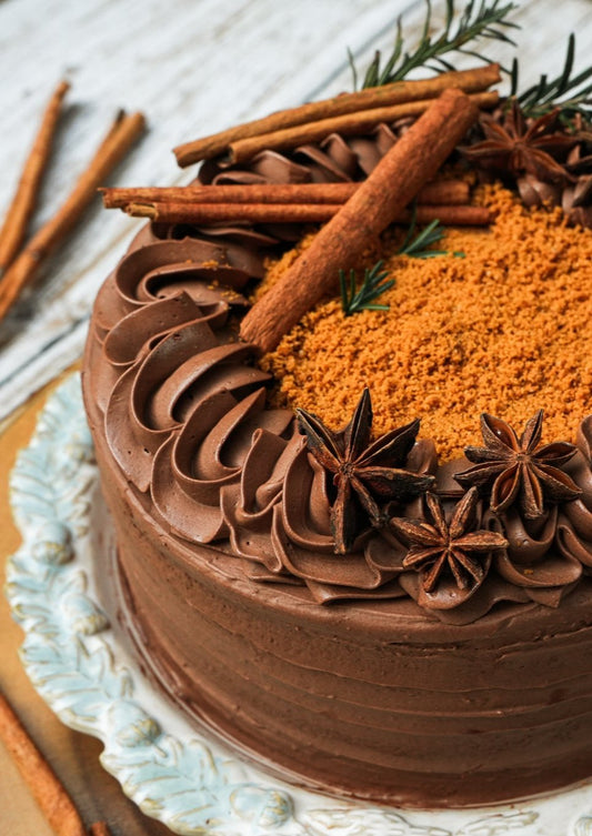 pumpkin spice cake, chocolate pumpkin spice