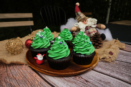 Christmas Tree Cupcakes