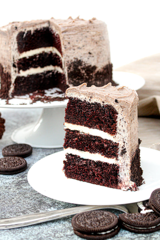 Cream and Cookie Crumble Cake