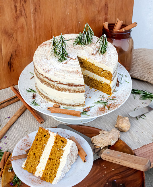 Pumpkin-Spice Cake with Maple Brown-Butter Frosting