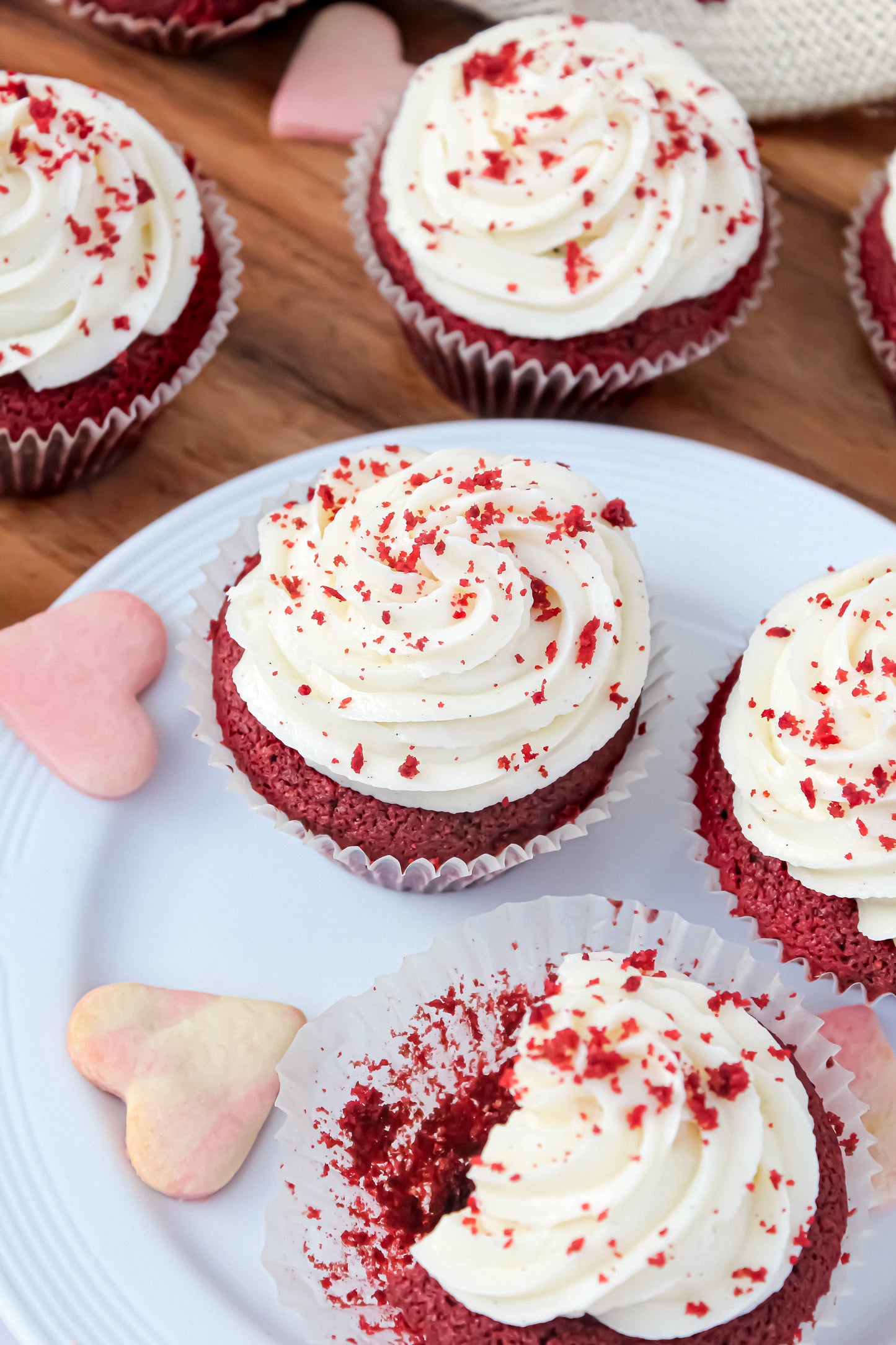 Red Velvet Cupcakes with Cream Cheese Frosting