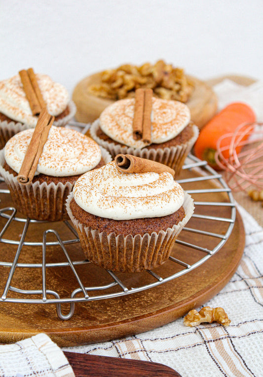 Carrot Cupcakes with Cream Cheese Frosting