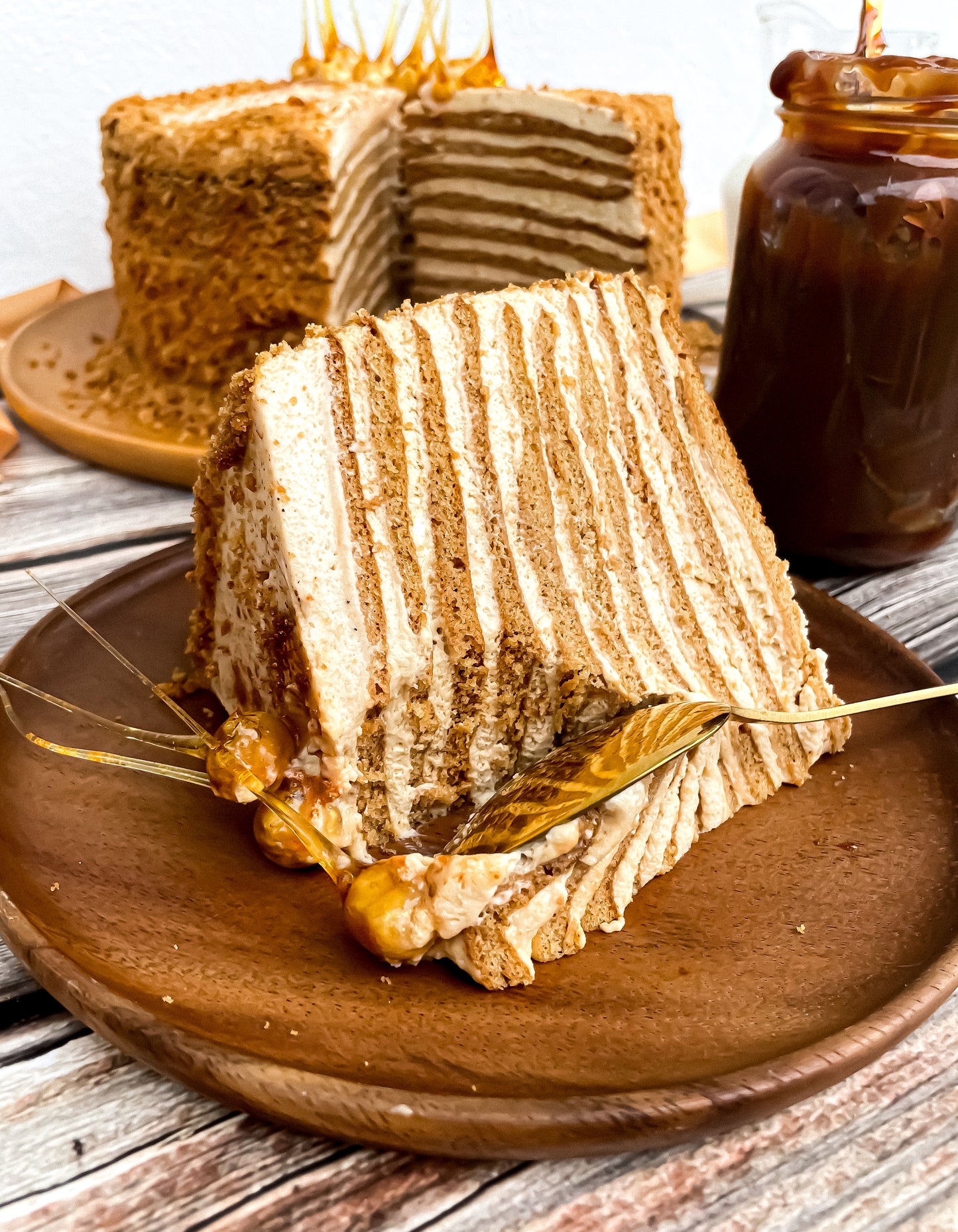 Dulce De Leche Honey Cake