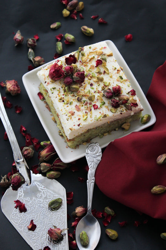 Pistachio Tres Leches cake