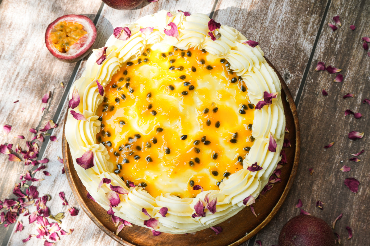 Passionfruit Honey Cake