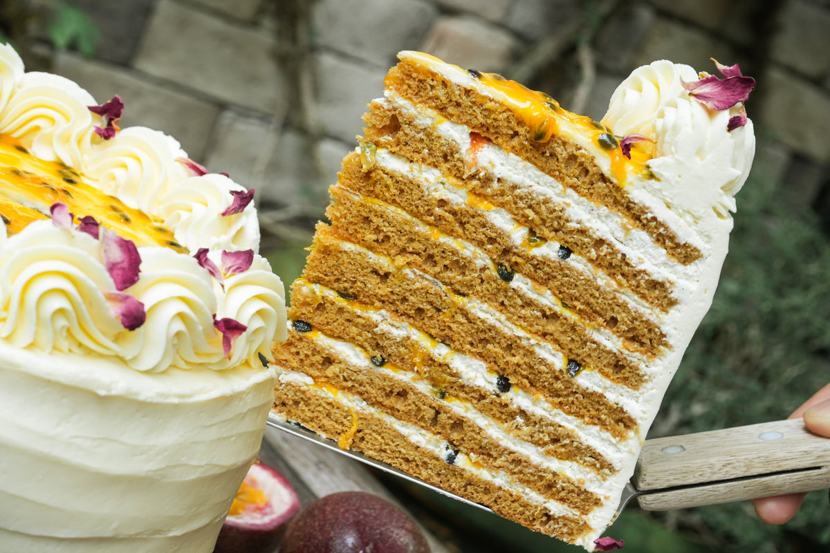 Passionfruit Honey Cake